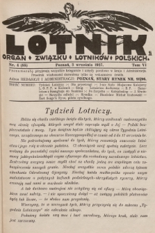 Lotnik : organ Związku Lotników Polskich. 1927, nr 4 (88)