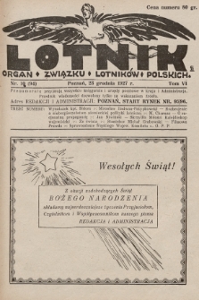 Lotnik : organ Związku Lotników Polskich. 1927, nr 10 (94)