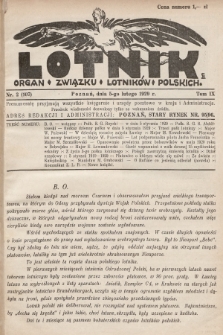 Lotnik : organ Związku Lotników Polskich. 1929, nr 2 (107)