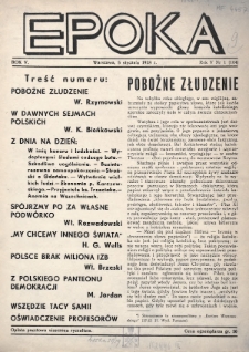 Epoka. 1938, nr 1
