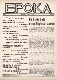 Epoka. 1938, nr 8