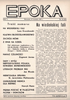 Epoka. 1938, nr 12