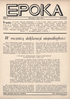 Epoka. 1938, nr 19