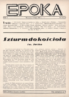 Epoka. 1938, nr 20