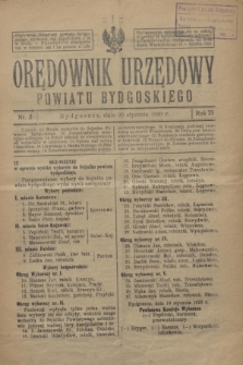 Orędownik Urzędowy Powiatu Bydgoskiego. R.75, nr 3 (20 stycznia 1926)