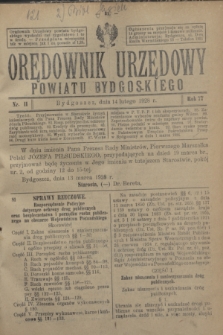 Orędownik Urzędowy Powiatu Bydgoskiego. R.77, nr 11 (14 lutego [i.e. marca] 1928)