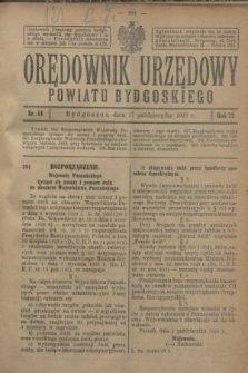 Orędownik Urzędowy Powiatu Bydgoskiego. R.77, nr 44 (17 października 1928)