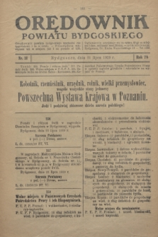 Orędownik Powiatu Bydgoskiego : wychodzi raz tygodniowo i to w środę. R.78, nr 31 (31 lipca 1929)