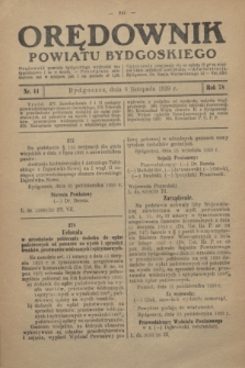 Orędownik Powiatu Bydgoskiego : wychodzi raz tygodniowo i to w środę. R.78, nr 44 (6 listopada 1929)