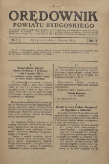 Orędownik Powiatu Bydgoskiego : wychodzi raz tygodniowo i to w środę. R.79, nr 2 (8 stycznia 1930)