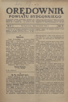 Orędownik Powiatu Bydgoskiego : wychodzi raz tygodniowo i to w środę. R.79, nr 11 (5 marca 1930)