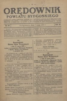 Orędownik Powiatu Bydgoskiego : wychodzi raz tygodniowo i to w środę. R.79, nr 20 (7 maja 1930)