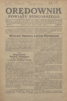 Orędownik Powiatu Bydgoskiego : wychodzi raz tygodniowo i to w środę. R.83, nr 18 (2 maja 1934)