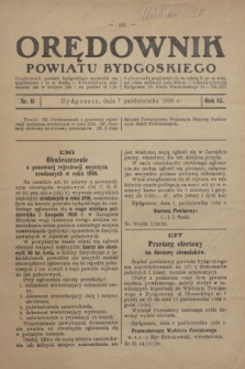 Orędownik Powiatu Bydgoskiego : wychodzi raz tygodniowo i to w środę. R.85, nr 41 (7 października 1936)