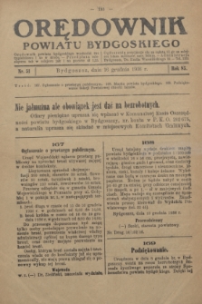 Orędownik Powiatu Bydgoskiego : wychodzi raz tygodniowo i to w środę. R.85, nr 51 (16 grudnia 1936)