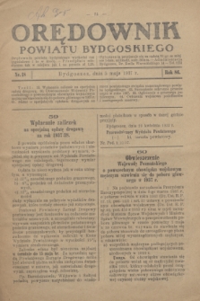 Orędownik Powiatu Bydgoskiego : wychodzi raz tygodniowo i to w środę. R.86, nr 18 (5 maja 1937)