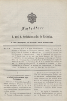 Amtsblatt des k. u. k. Kreiskommandos in Kozienice. 1915, Theil 2 (29 Dezember)