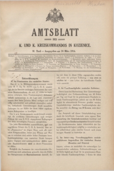 Amtsblatt des K. u. K. Kreiskommandos in Kozienice. 1916, Theil 4 (24 März )