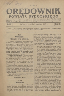 Orędownik Powiatu Bydgoskiego : wychodzi raz tygodniowo i to w środę. R.86, nr 35 (1 września 1937)
