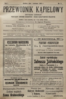 Przewodnik Kąpielowy : dwutygodnik ilustrowany poświęcony sprawom zdrojowisk i miejsc klimatycznych krajowych. 1904, nr 5