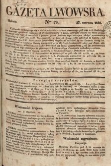 Gazeta Lwowska. 1840, nr 75