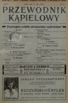 Przewodnik Kąpielowy : organ polskiego Towarzystwa balneologicznego. 1908, nr 3