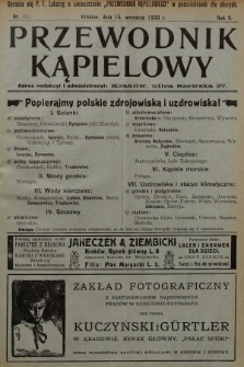 Przewodnik Kąpielowy : organ polskiego Towarzystwa balneologicznego. 1908, nr 11