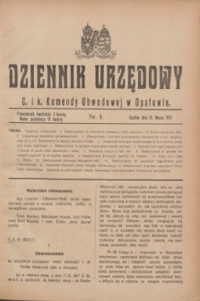 Dziennik Urzędowy C. i k. Komendy Obwodowej w Opatowie. 1917, nr 4 (15 marca)