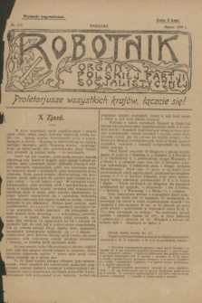 Robotnik : organ Polskiej Partji Socjalistycznej [Lewicy]. 1908, nr 212 (marzec) - wyd. zagraniczne