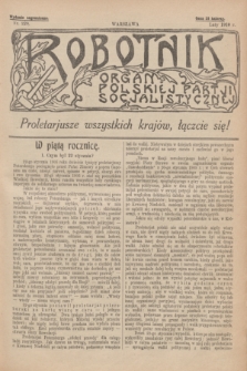 Robotnik : organ Polskiej Partji Socjalistycznej [Lewicy]. 1910, nr 220 (luty) - wyd. zagraniczne