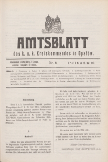 Amtsblatt des k. u. k. Kreiskommandos in Opatów.1917, Nr. 6 (15 Mai)