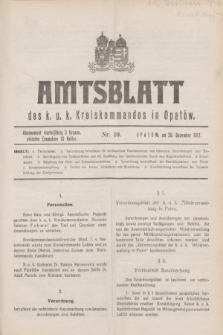 Amtsblatt des k. u. k. Kreiskommandos in Opatów.1917, Nr. 10 (20 Dezember)