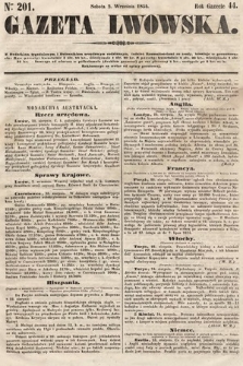 Gazeta Lwowska. 1854, nr 201