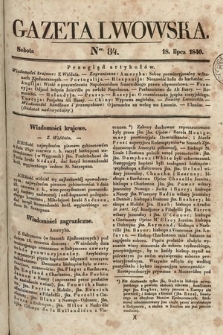 Gazeta Lwowska. 1840, nr 84