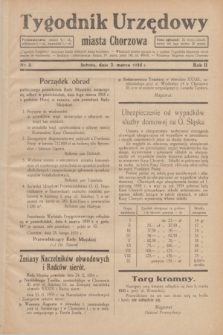 Tygodnik Urzędowy miasta Chorzowa.R.2, nr 8 (2 marca 1935)
