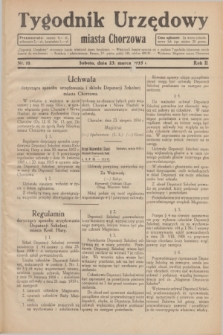 Tygodnik Urzędowy miasta Chorzowa.R.2, nr 10 (23 marca 1935)