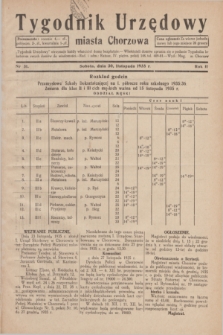 Tygodnik Urzędowy miasta Chorzowa.R.2, nr 31 (30 listopada 1935)