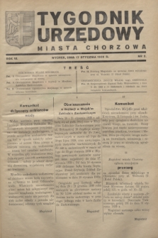 Tygodnik Urzędowy Miasta Chorzowa.R.6, nr 2 (17 stycznia 1939)