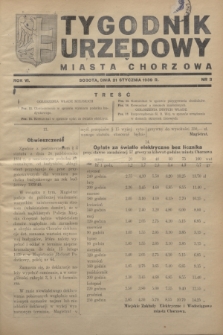 Tygodnik Urzędowy Miasta Chorzowa.R.6, nr 3 (21 stycznia 1939)