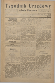 Tygodnik Urzędowy miasta Chorzowa.R.3, nr 3 (1 lutego 1936)