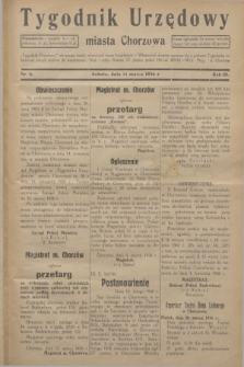 Tygodnik Urzędowy miasta Chorzowa.R.3, nr 6 (14 marca 1936)