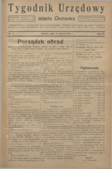 Tygodnik Urzędowy miasta Chorzowa.R.3, nr 7 (21 marca 1936)