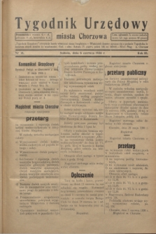 Tygodnik Urzędowy miasta Chorzowa.R.3, nr 16 (6 czerwca 1936)