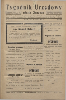 Tygodnik Urzędowy miasta Chorzowa.R.3, nr 17 (13 czerwca 1936)