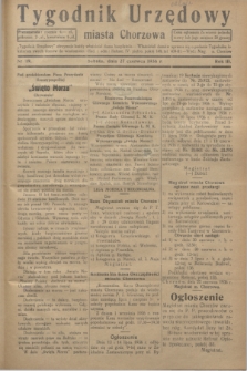 Tygodnik Urzędowy miasta Chorzowa.R.3, nr 19 (27 czerwca 1936)