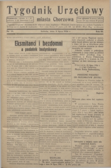 Tygodnik Urzędowy miasta Chorzowa.R.3, nr 23 (8 lipca 1936)