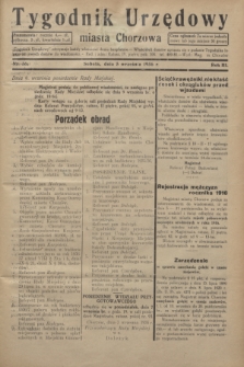 Tygodnik Urzędowy miasta Chorzowa.R.3, nr 26 (5 września 1936)