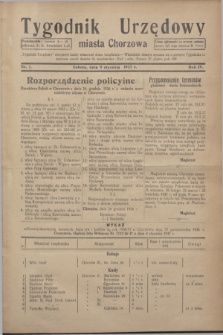 Tygodnik Urzędowy miasta Chorzowa.R.4, nr 2 (9 stycznia 1937)