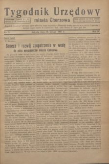 Tygodnik Urzędowy miasta Chorzowa.R.4, nr 7 (20 lutego 1937)