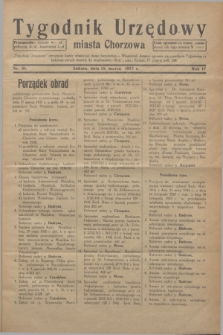 Tygodnik Urzędowy miasta Chorzowa.R.4, nr 10 (13 marca 1937)